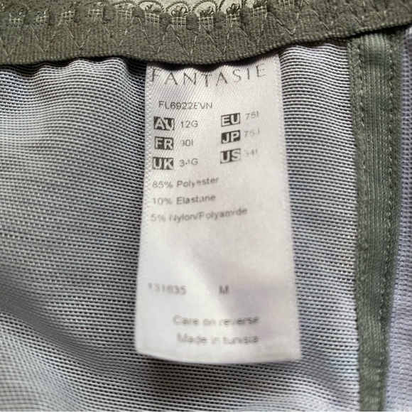 Fantasie Floral Underwire Bra - Olive and Blue - Picture 8 of 9